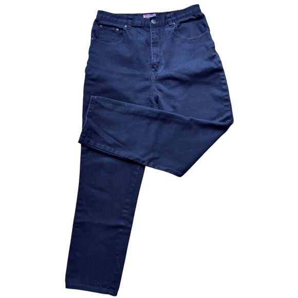 Westport Black High Rise Jeans Size 10 Short Straight Leg Cropped Petite Denim - Picture 1 of 3